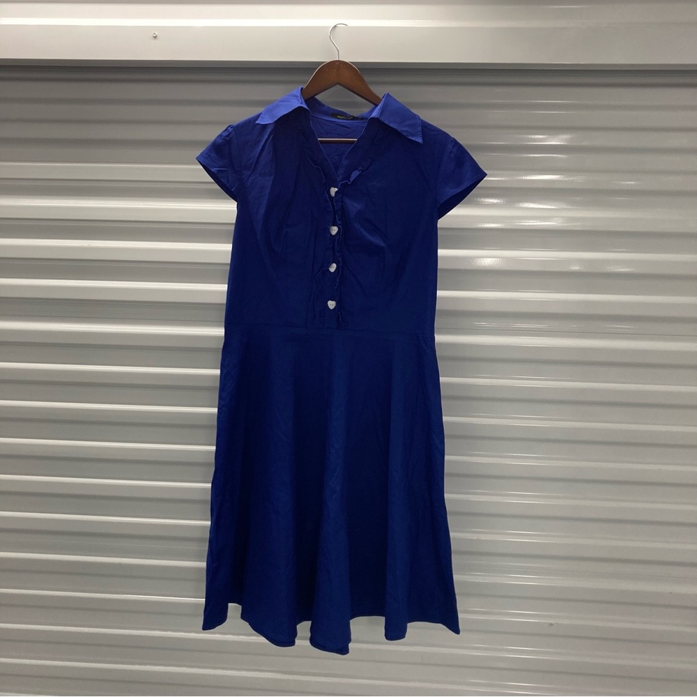 Chic Royal Blue Midi Dress from Wedtrend